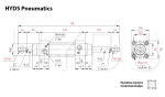 DSBC-125-160-T-PPV-A-N3 Пневмоцилиндр с двусторонним штоком