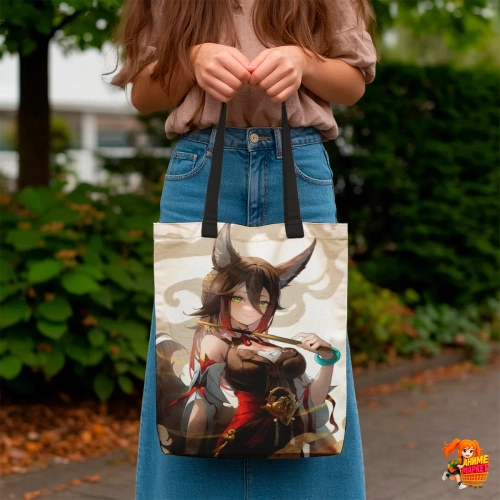 Сумка шоппер с принтом Honkai Star Rail