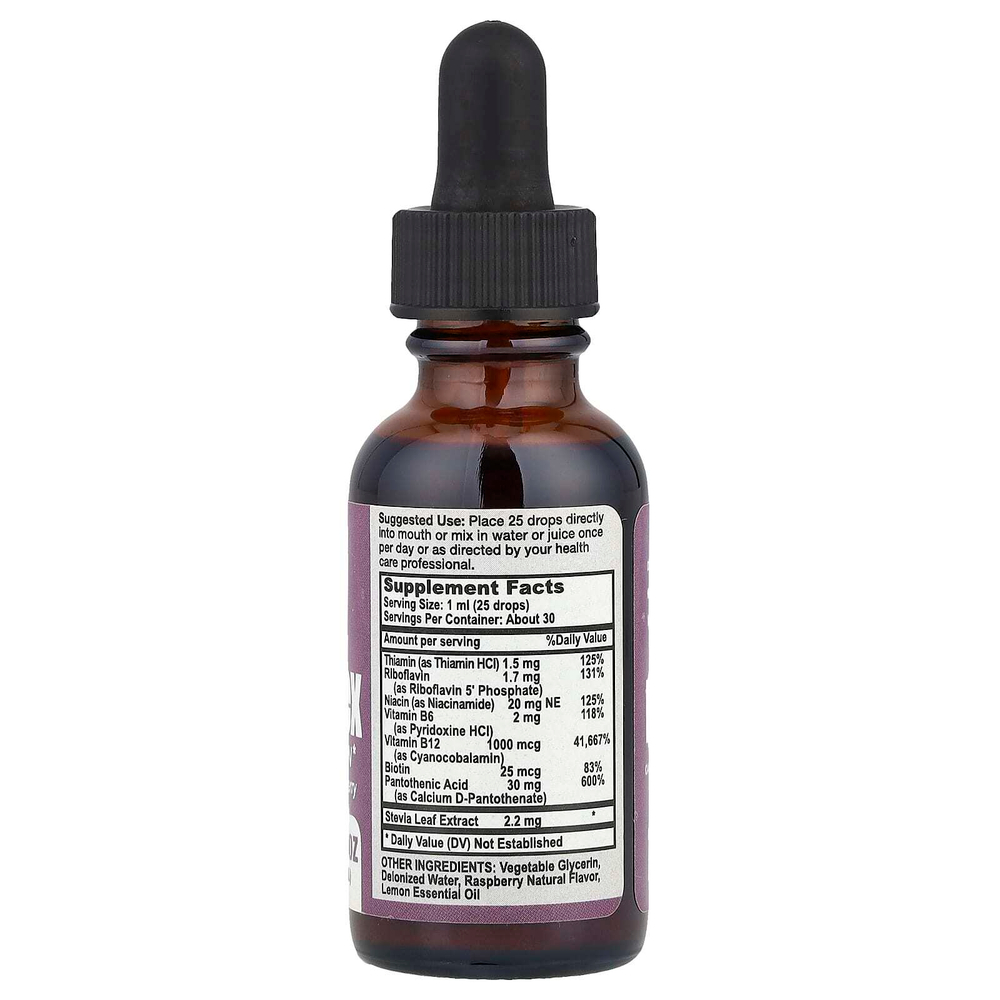 California Natural, комплекс витаминов группы B, малина, 30 мл (1 унция)