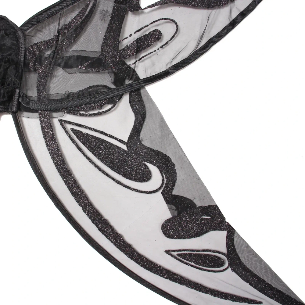 Карнавальный аксессуар «Крылья Бабочки» 90*71 см, черный