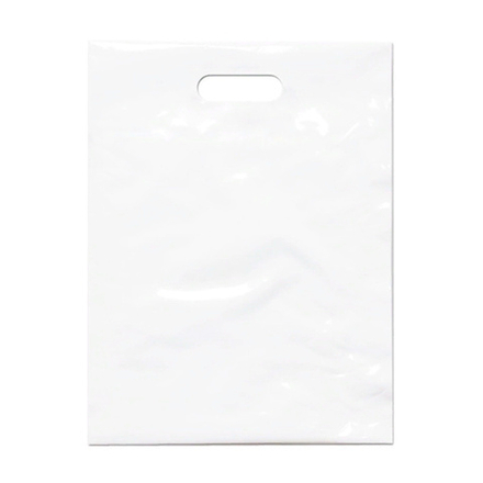 Белый полиэтиленовый пакет с вырубной ручкой 50*60+4см 50мкм