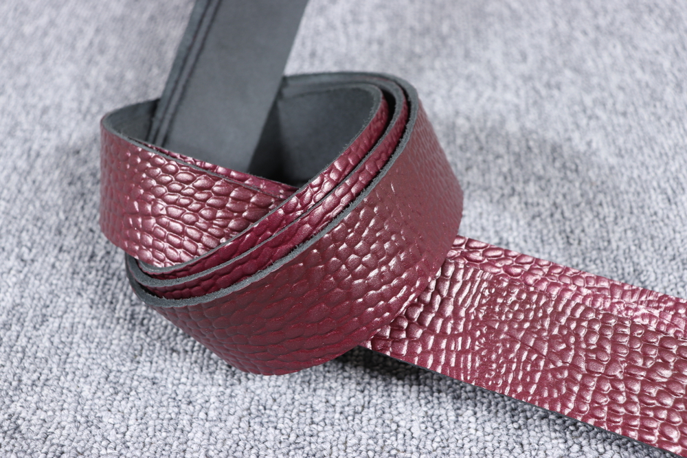 Ременная заготовка Перламутр с лицевой отделкой + плита Шаргень 3,3-3,6