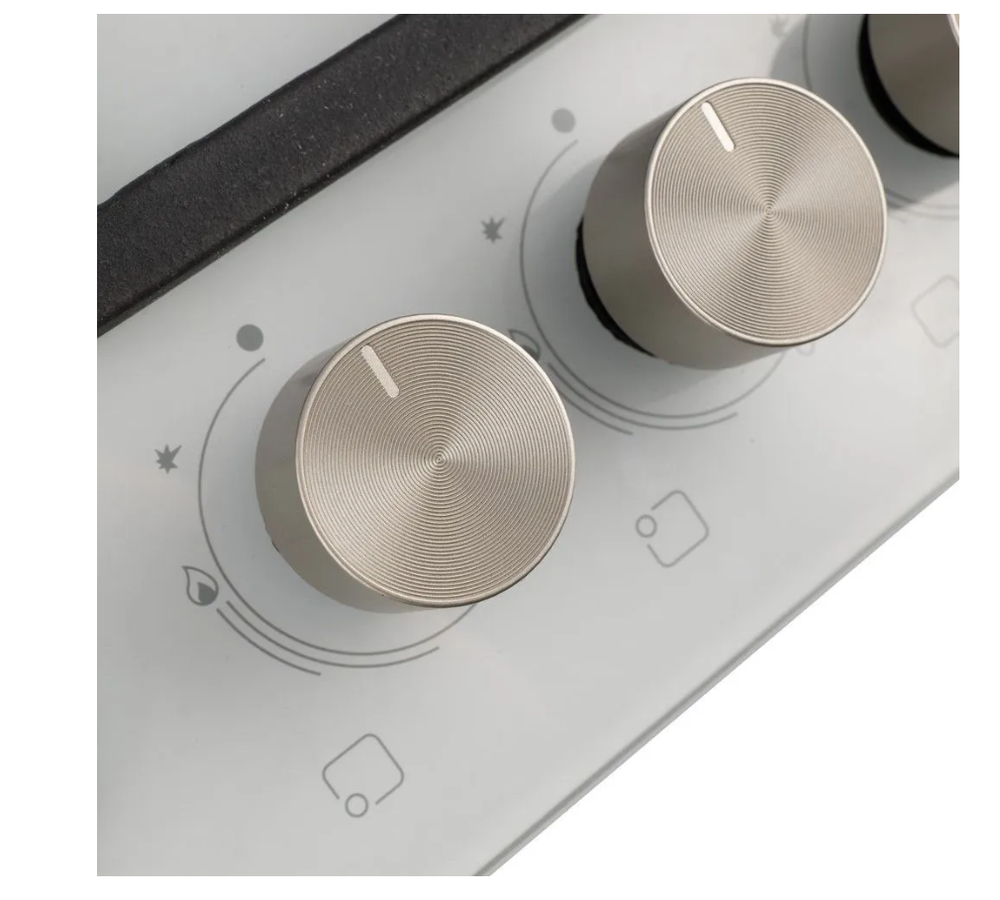 Поверхность газовая встраивамая MACBI MBH 641 WFGI (WHITE) бел, стекло,конф 4,600*520 мм