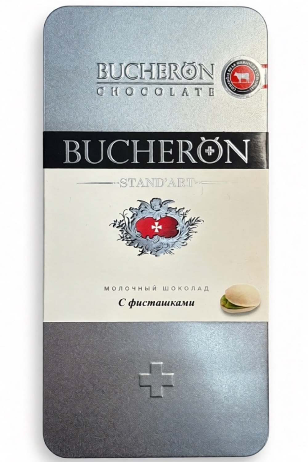 ШОКОЛАД BUCHERON МОЛОЧНЫЙ ФИСТАШКИ 100Г ЖБ/60