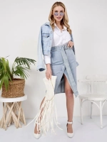 ✿ Юбка джинсовая миди с разрезом ✿