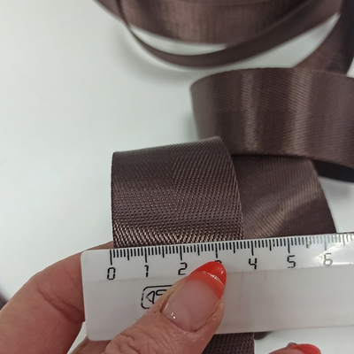 Стропа Однотонная Шоколад сатин 4 см