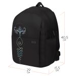 Рюкзак Först F-Spiritual "Sacred symbols" 40,5*29*15,5см, 2 отделения, 5 карманов, уплотненная спинка