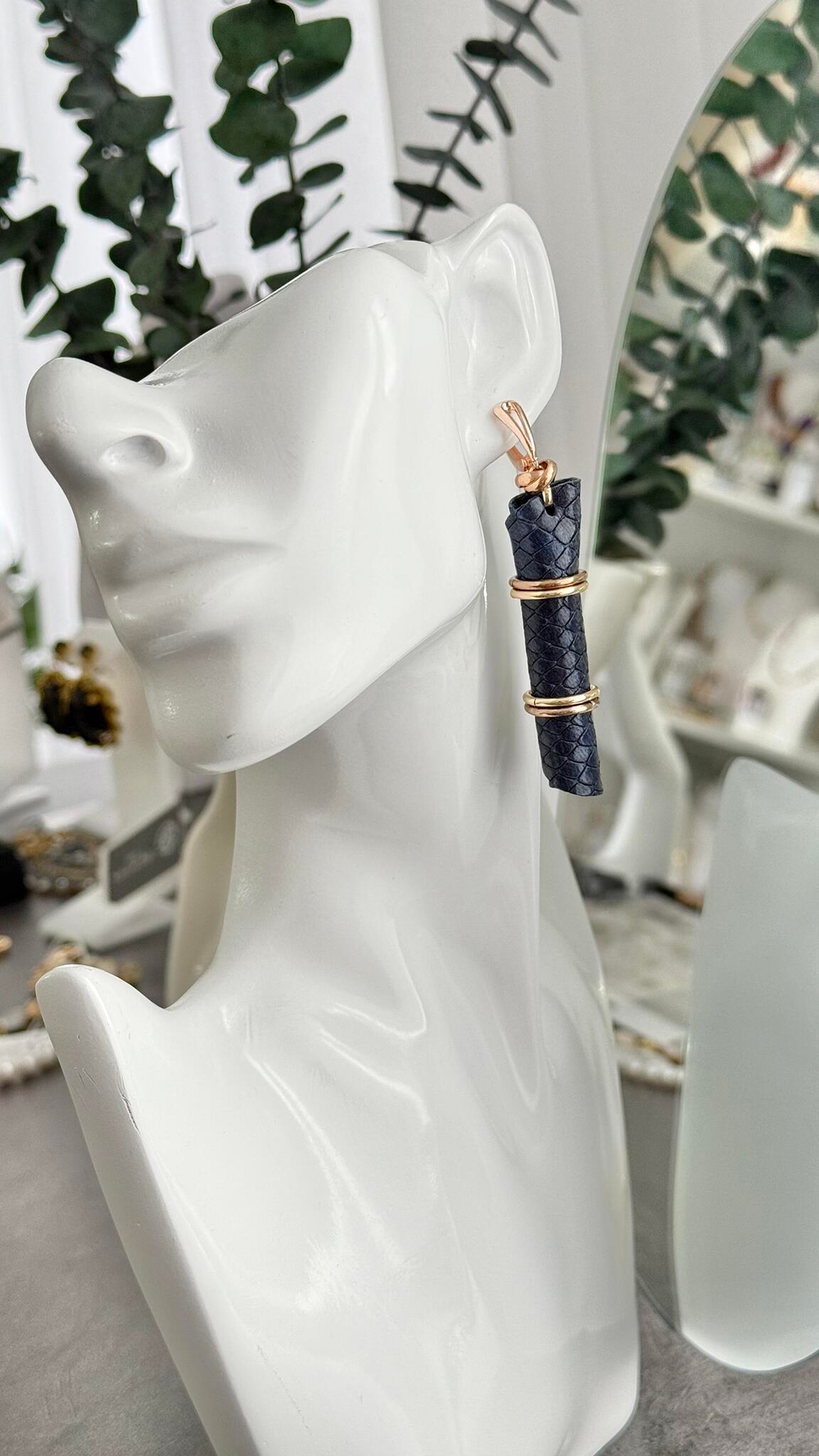 HMG 1334 Синий Серьги арт.1190