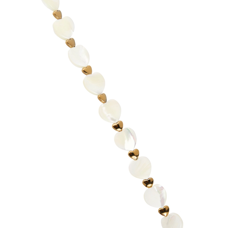 Колье Перламутровое с Сердечками