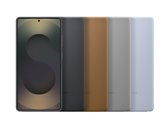 Чехол Kindsuit ( кожа )для Galaxy S25 Ultra. , голубой