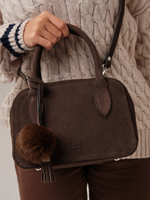 Замшевая сумка DBR 31348 темно-коричневый