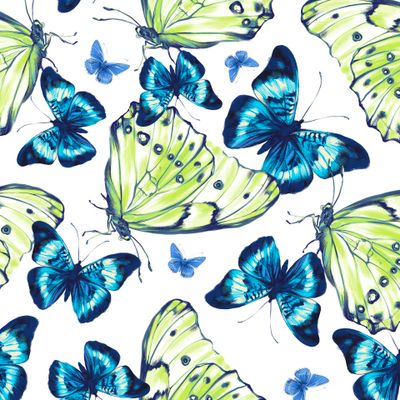 Загадочные бабочки (на белом). Mystic Butterfly.
