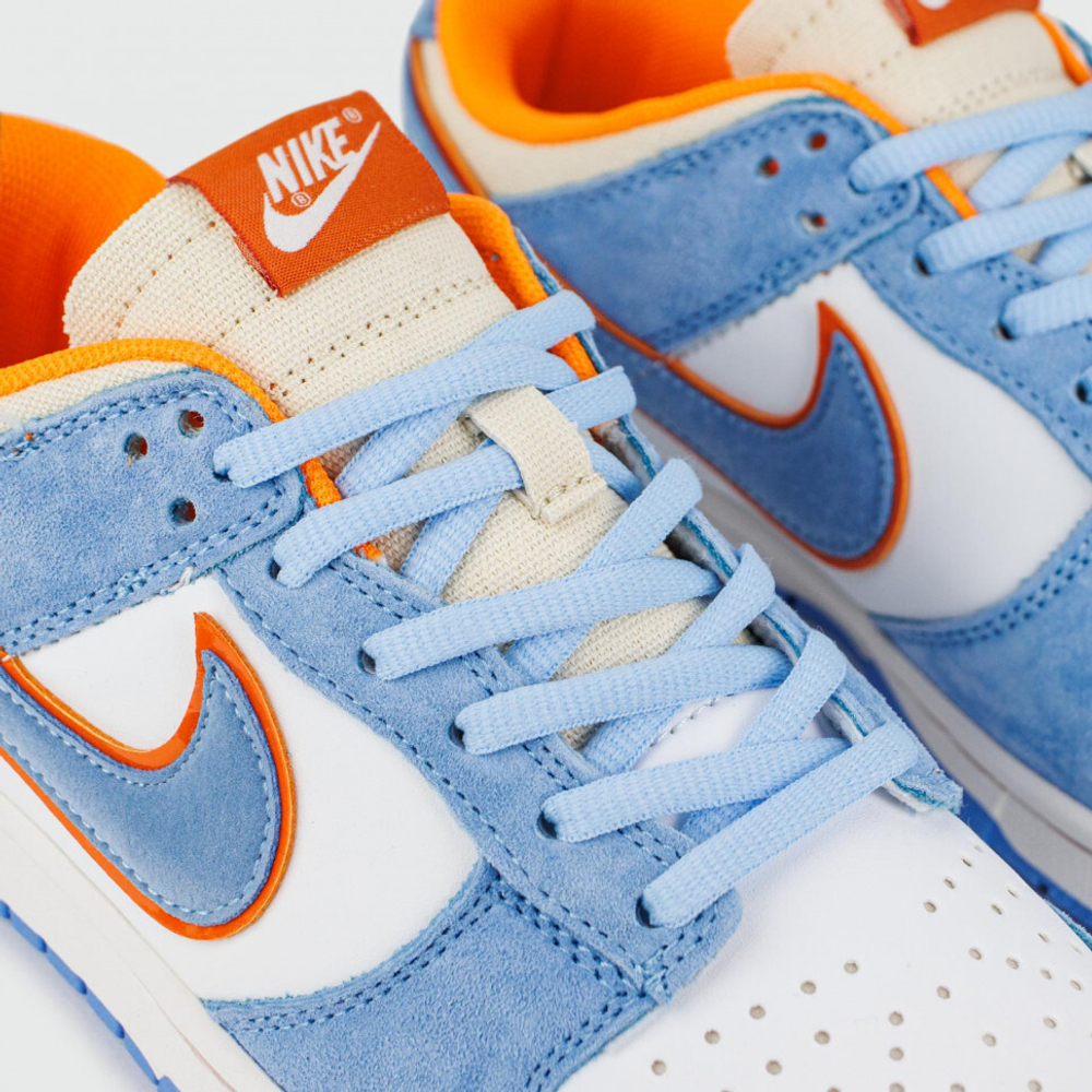 кроссовки Nike Dunk Low Blue / White Wmns