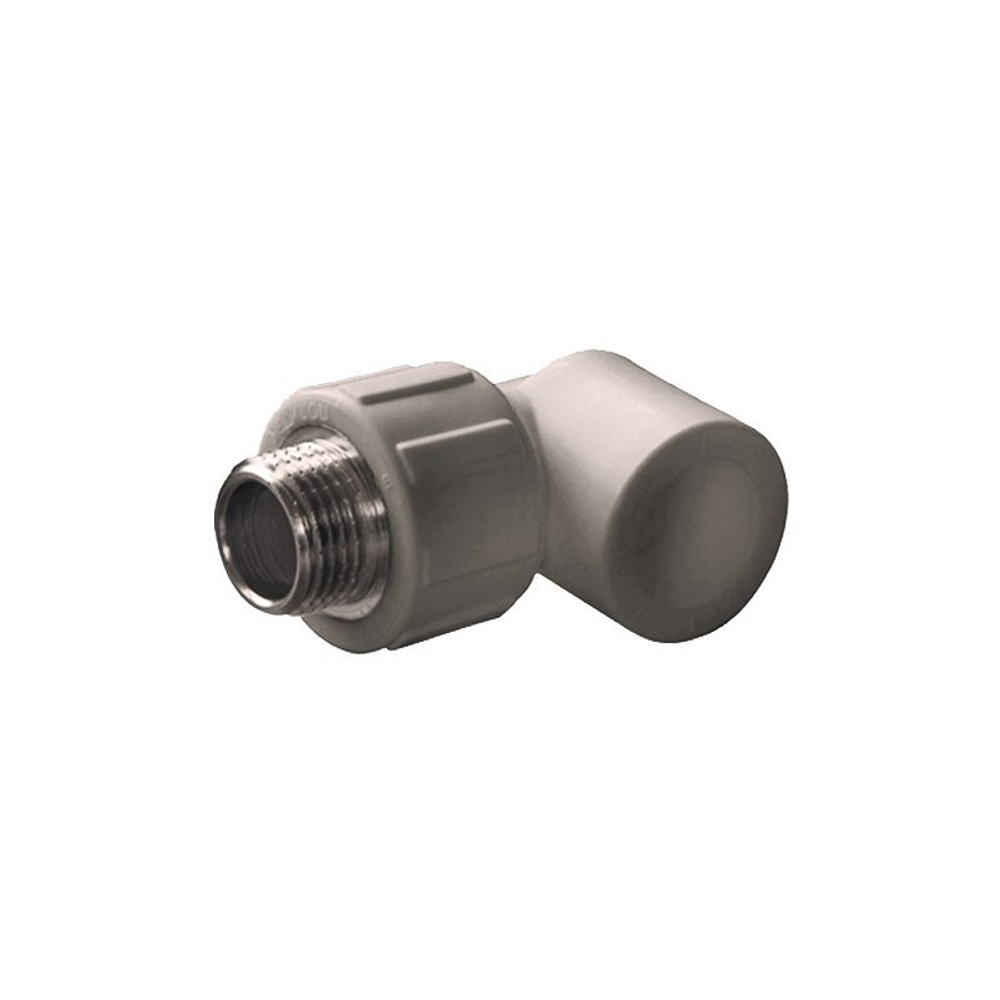 Угольник комбинированный ПП 32-3/4'' PN 25, с наружной резьбой, серый
