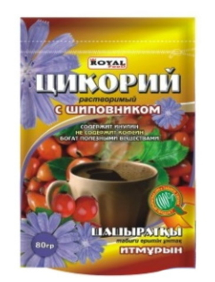 Цикорий растворимый "Royal Food" Шиповник 80г. Казахстан