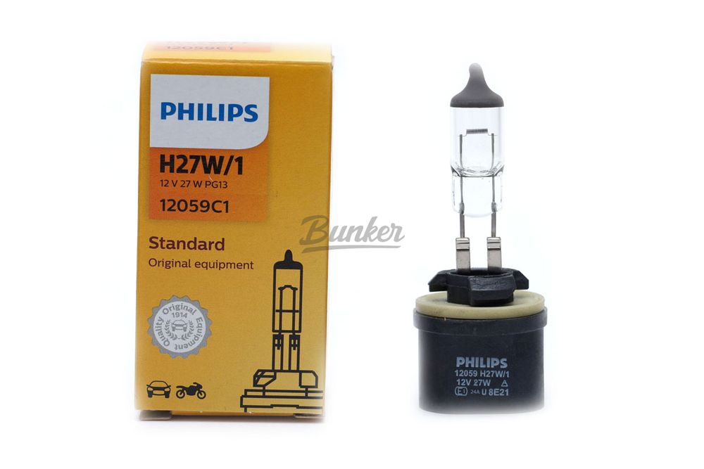 Галогеновая лампа Philips Standard H27W/1, 12V