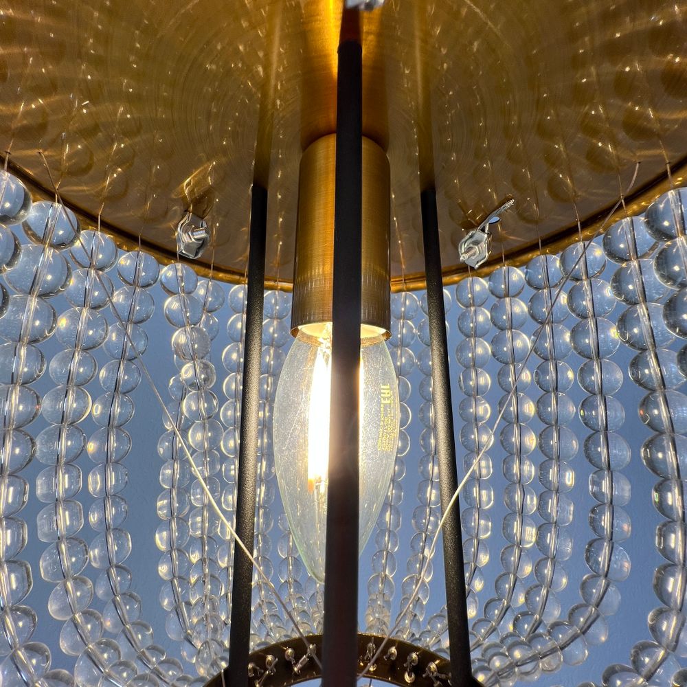 Потолочная Люстра Jacqueline White Sconce Brass By Imperiumloft