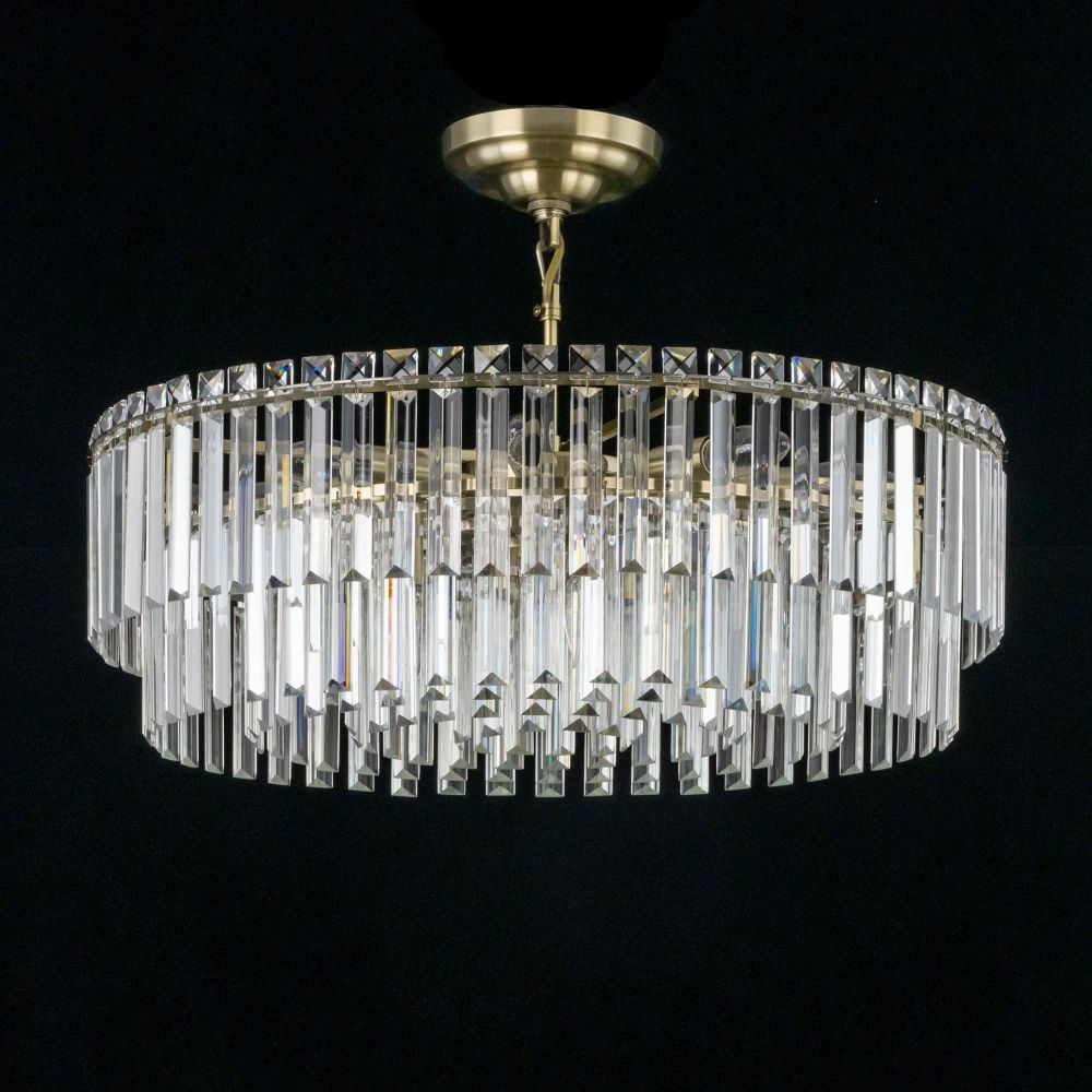 Citilux Фонда CL303223 Люстра хрустальная подвесная Бронза