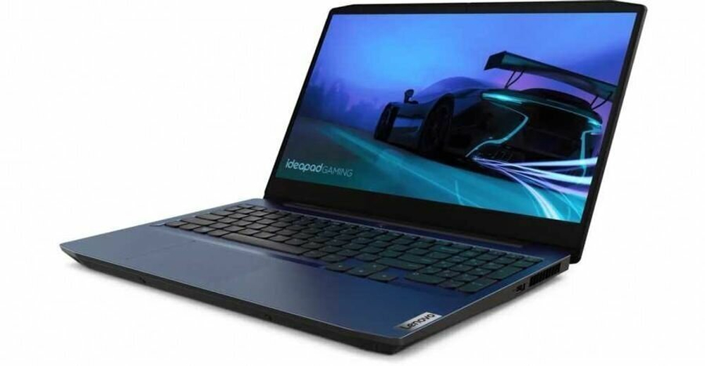 Ноутбук Lenovo Ideapad Gaming 3-15ARH05. CPU: AMD Ryzen 7 4800H 2.90 ГГц, RAM: 16 ГБ, SSD: 512 ГБ, GPU: GeForce GTX 1650 Ti 4 ГБ, OS: Free DOS, Состояние: A1