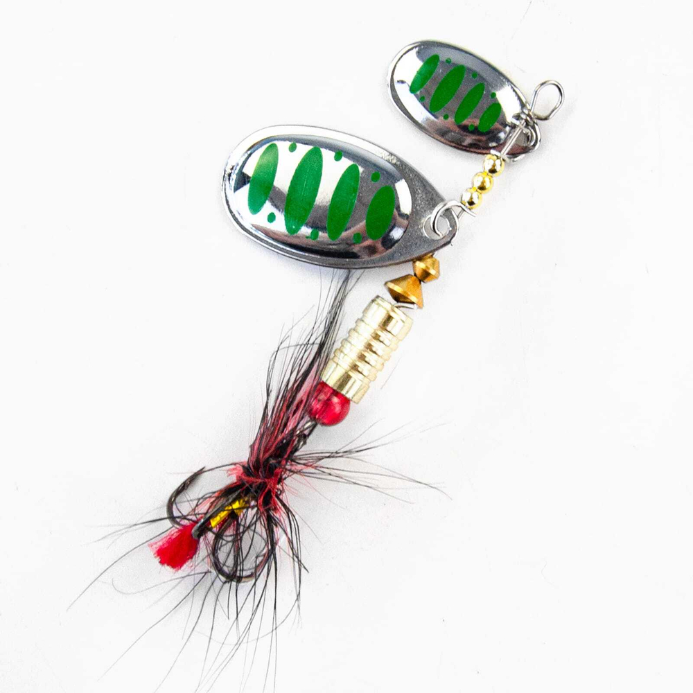 Блесна вращающаяся Grows Culture SZP Двойная В3+1, #077 (7.5гр), 5шт/уп