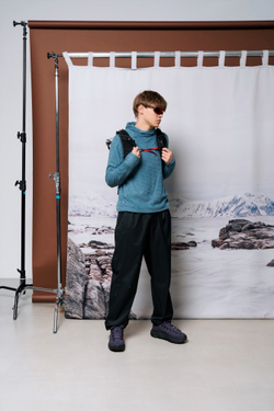 Худи Nothomme Blue Monte Lightweight Hooded Fleece Shirt "Velvet Blue"