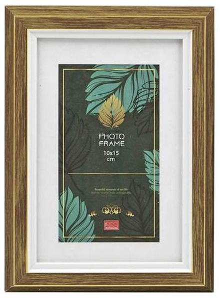 Фоторамка пластик 10х15 см Берген табак