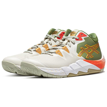 Asics Unpre Ars 2 High Топ Баскетбольные кроссовки Унисекс Бежево-зеленый