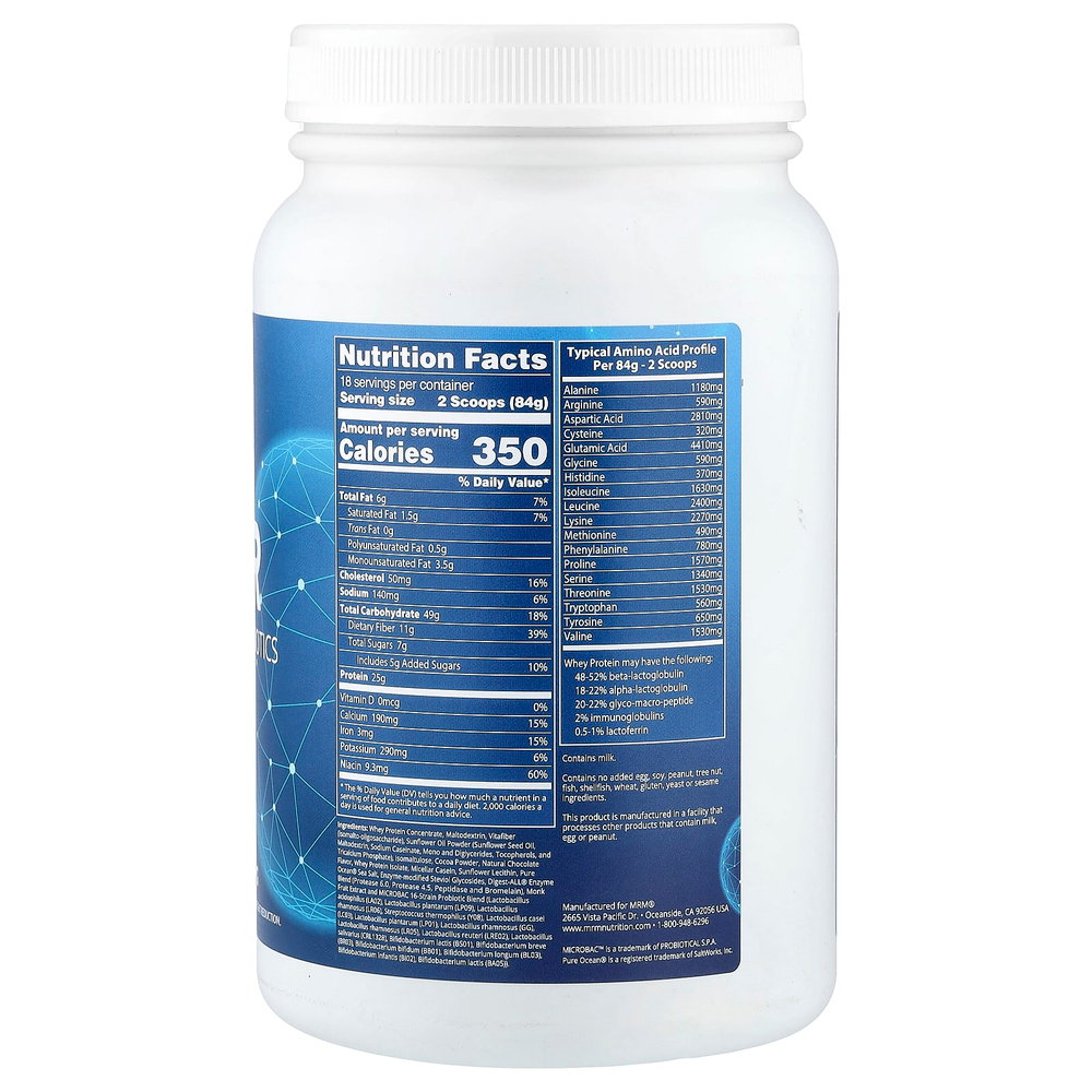 MRM Nutrition, гейнер, со вкусом шоколада, 1512 г (3,3 фунта)