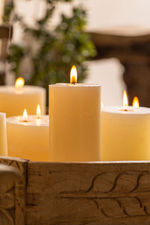 Круглая свеча GRASLE кремового цвета 900 г