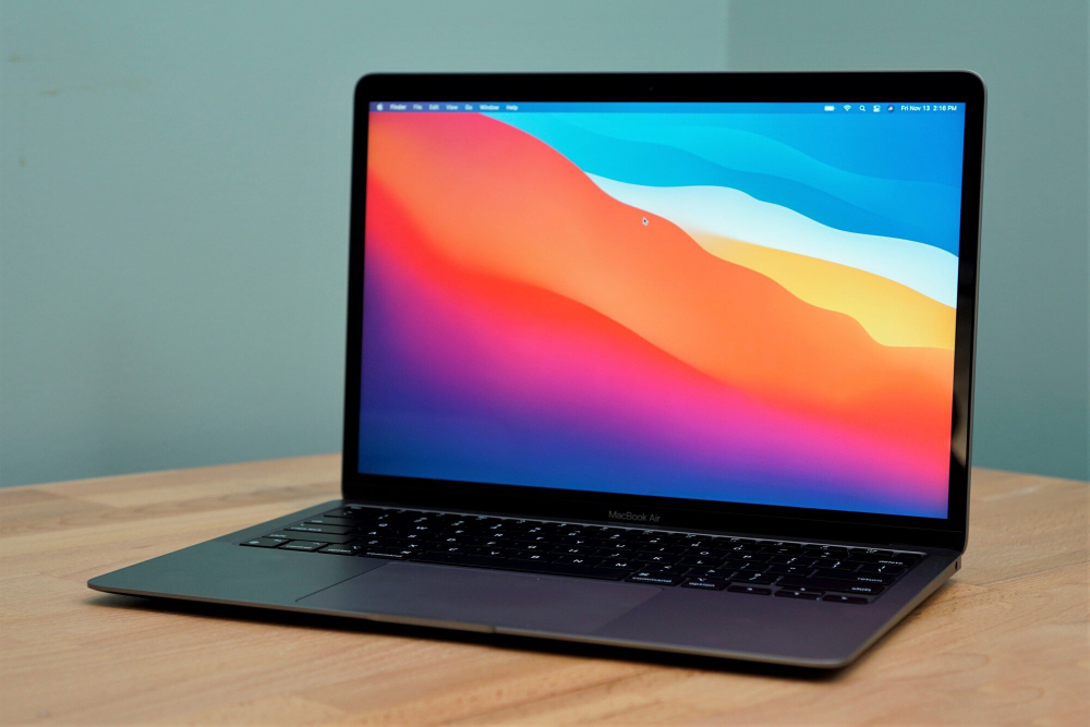 Ноутбук Apple MacBook Air 13 2020 (M1, 8/256 GB, SSD), без гравировки, space grey (темно-серый).