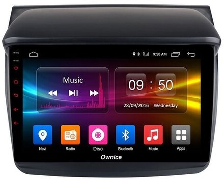 Магнитола для Mitsubishi L200, Pajero Sport 2006-2016 - Carmedia OL-9635 QLed, Android 10/12, ТОП процессор, CarPlay, SIM-слот