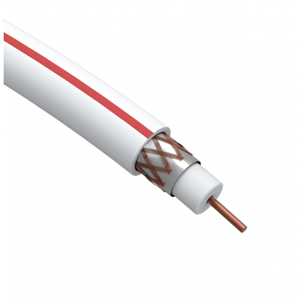 ЭРА Кабель коаксиальный SAT 50 М, 75 Ом, Cu/(оплётка Cu 75%), PVC, цвет белый, бухта 20 м