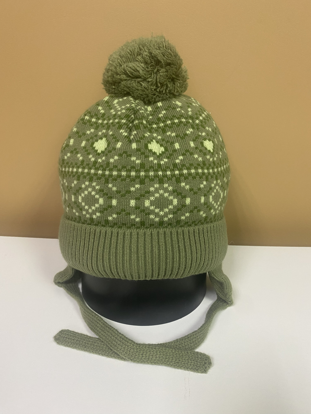 Шапка детская зимняя "Прикиндер" хаки, размер 54