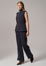 Жилет на молнии синий