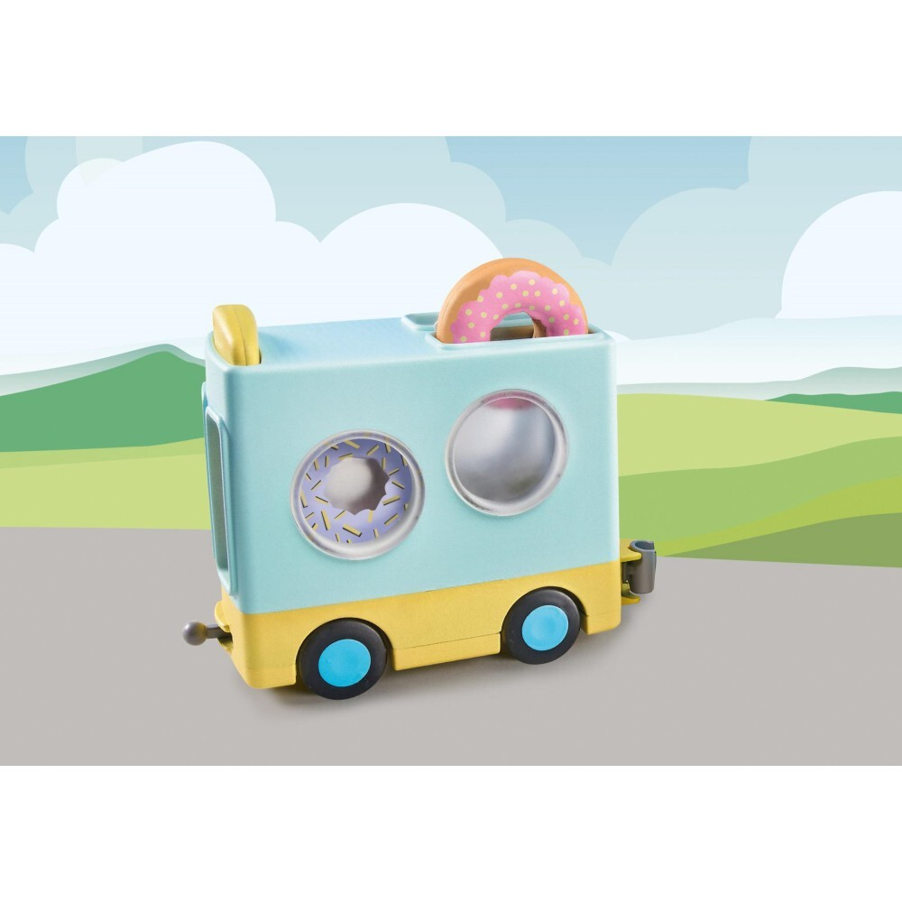 Playmobil - 1.2.3 Crazy Donut Truck с функцией штабелирования и сортировки 71325 / артикул   71325  / GTIN 4008789713254
