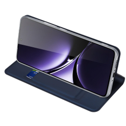 Чехол книжка из PU кожи синего цвета от Dux Ducis для Xiaomi Redmi Turbo 4 и Poco X7 Pro, серия Skin Pro Series Case