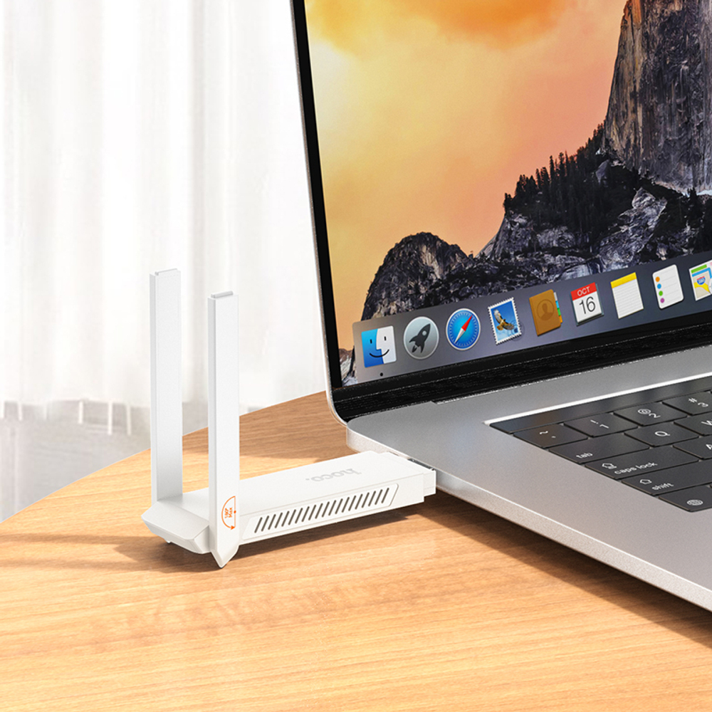 Беспроводной USB Wi-Fi роутер HOCO HI40 LTE 4g 150 Mb 2 антены (белый)