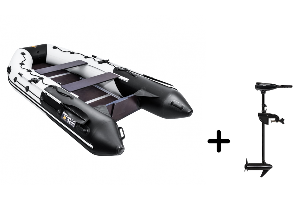 Ривьера 3400 СК МАКСИМА + BST 55 L (комплект лодка + электромотор)