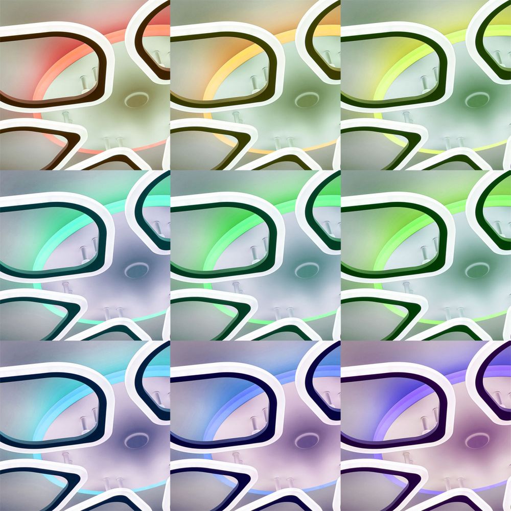 Citilux Ромби Смарт CL236A160E RGB Умная люстра Белая