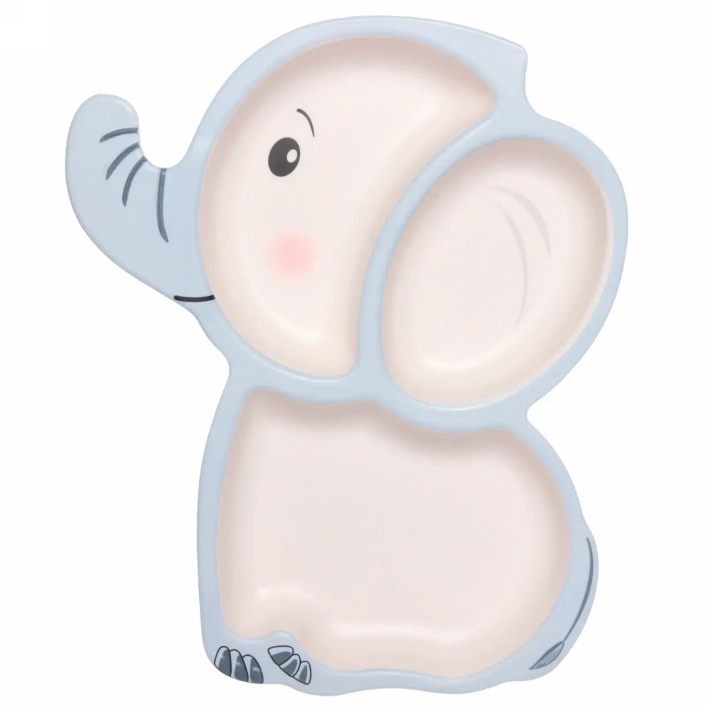 Набор детской посуды из бамбука 5 предметов «Слон»