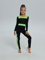 Комбинезон c салатовой вставкой