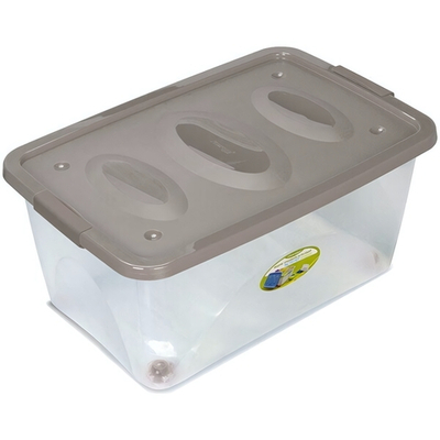 Ящик универсальный на колесиках «Астело», цвет бирюзовый, 60*40*36см