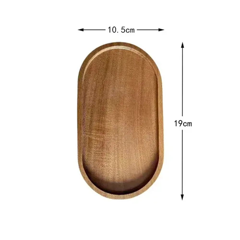 Деревянная тарелка Macroupta, 19x10.5cm овал