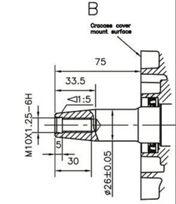 Двигатель дизельный TSS Excalibur 192FA - T2 (вал конусный 26/73.2 / taper)
