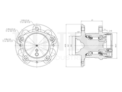 Ступица задняя (с ABS) UNIO HUB-20317