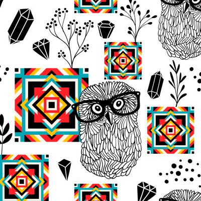 Совы на ковре