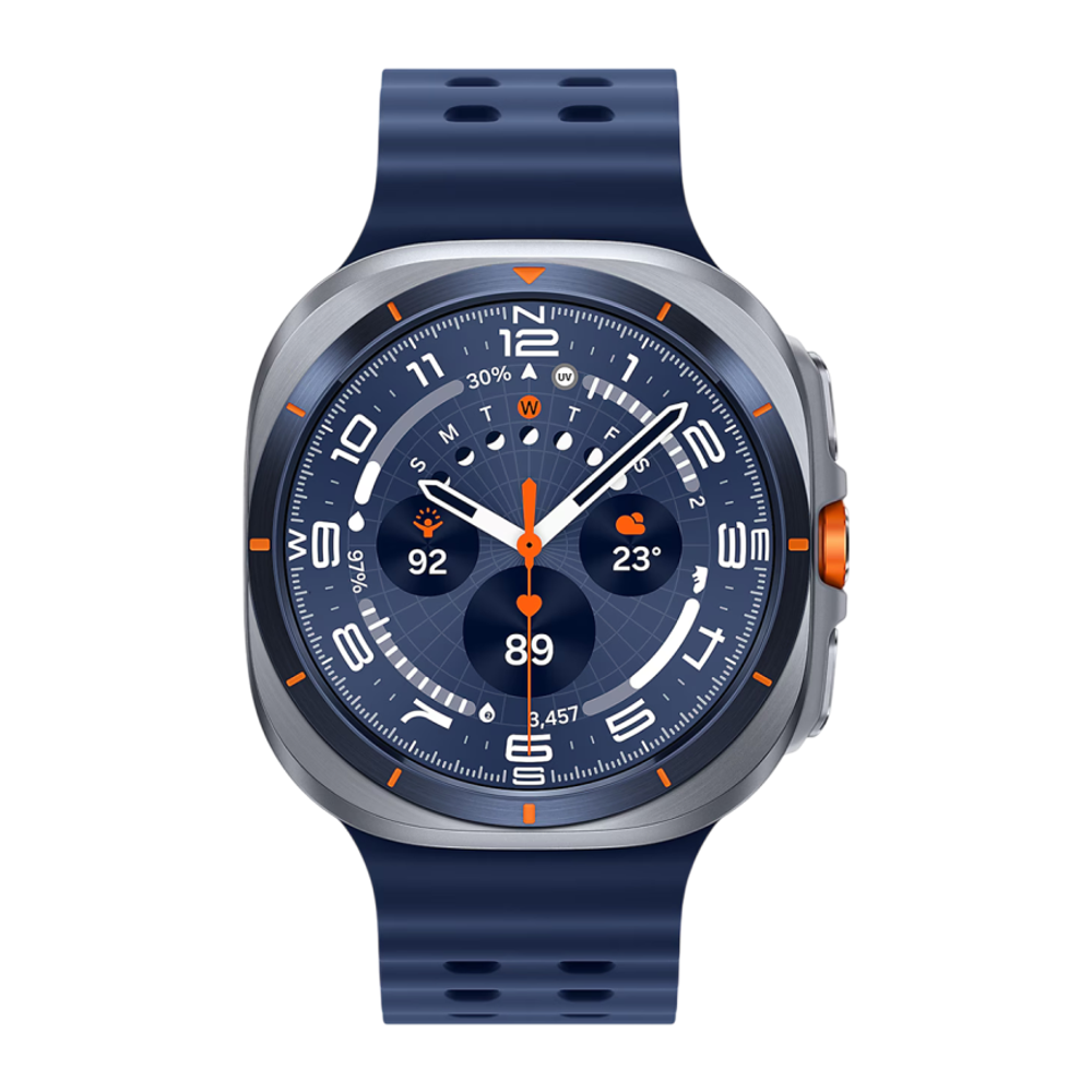 Умные часы Samsung Galaxy Watch Ultra, 47 мм, титан, ремешок Marine (2025) Доступность некоторых функций зависит от используемого смартфона, региона устройства и страны использования