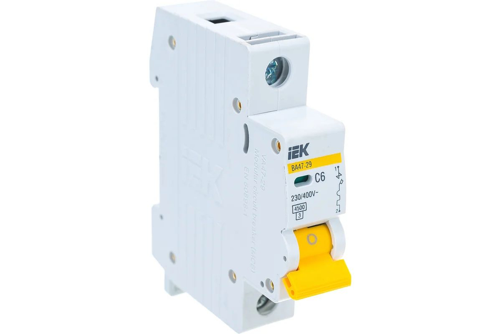 KARAT Авт. выкл. ВА47-29 1P C 6А 4,5кА IEK