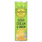 The Good Crisp Company, Картофельные чипсы, сметана и лук, 160 г (5,6 унции)