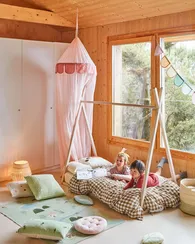 Чехол для подушки Leshy 100% хлопок с домом 45 x 45 cm